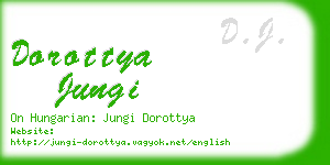 dorottya jungi business card